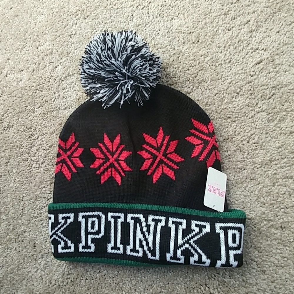 VS Pink Holiday Beanie
